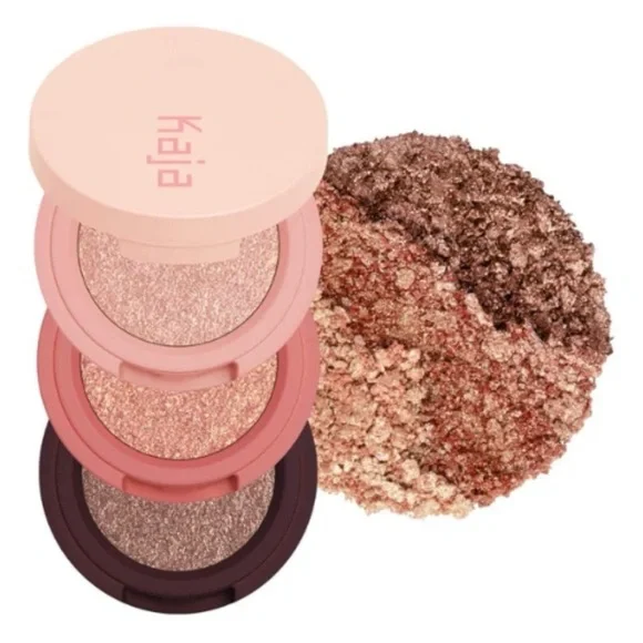 Kaja Beauty Bento Bouncy Shimmer Eyeshadow Trio in Orange Blossom $28 MSRP NIB - Picture 4 of 9